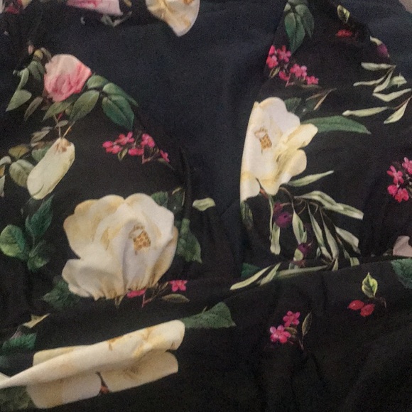 CUPSHE Plus Size Floral Leaf Print V-Neck One Piece Swimsuit Women Sexy Halter - Picture 7 of 8